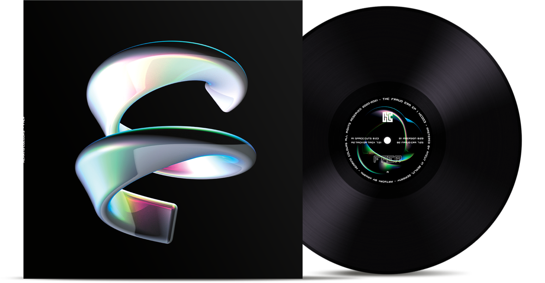 FrontSide vinyl cover Hearing Colours HC003 FAER by kevin reaux krikrak